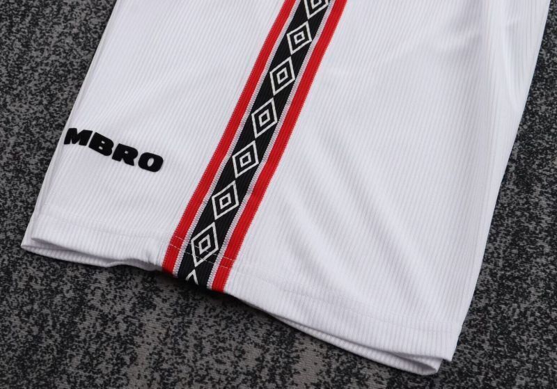 Retro Manchester united 1998/99 Home Long Sleeve kid kit size: 16-28