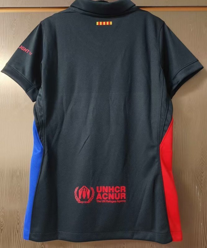 24-25 Barcelona away black woman jersey