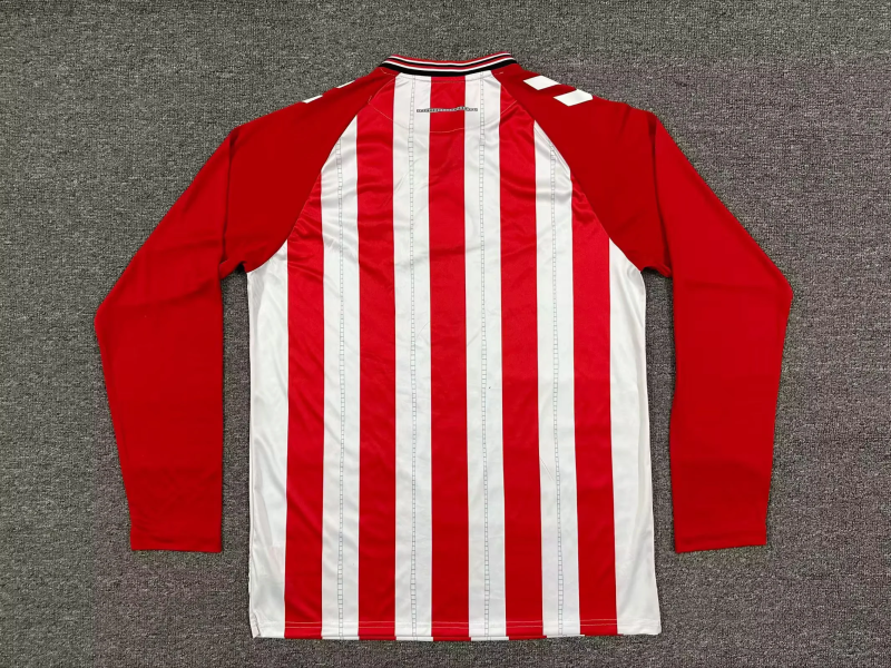 25-26 Sunderland home long sleeves soccer jersey