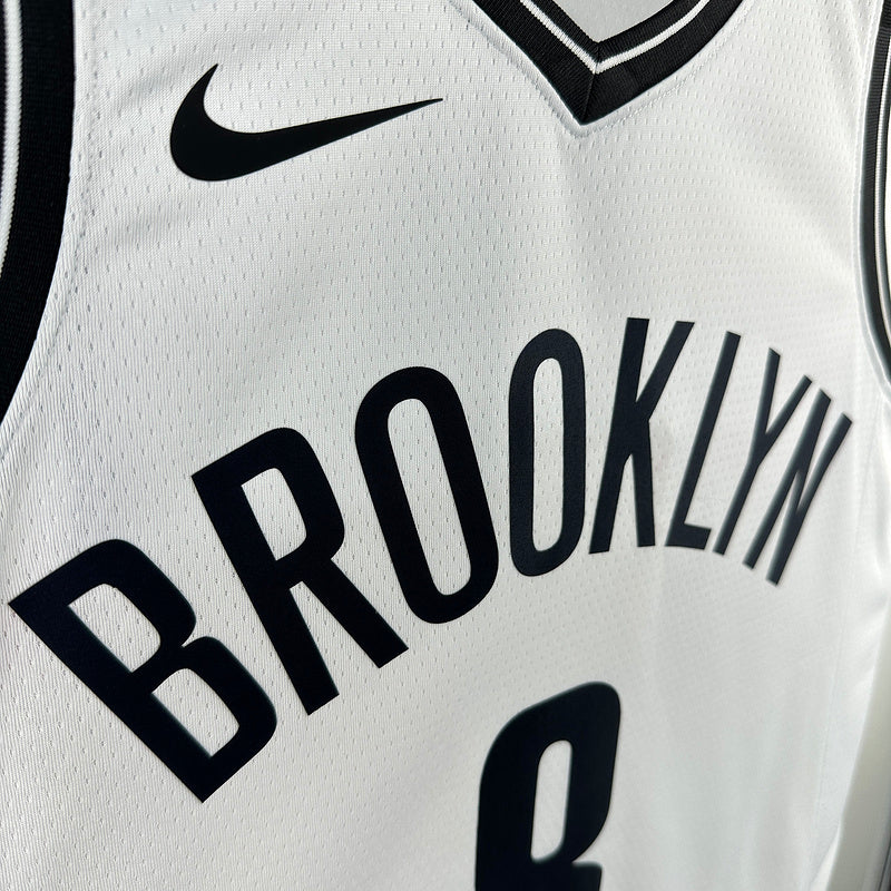 Brooklyn Nets White #8 CUI Black NBA Jersey