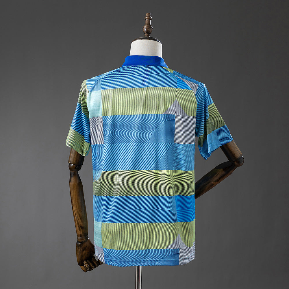 Real Madrid 25/26 POLO - Green Striped Tray S-XXL