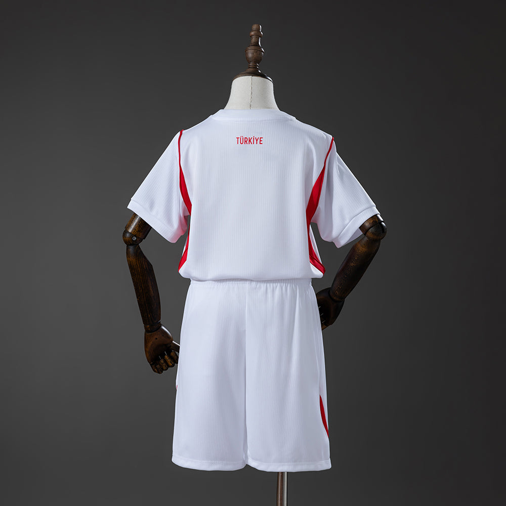 Turkey 2026 Home Kids Kit Jersey Size 16-28