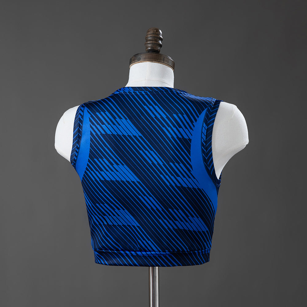 France 2026 Home Women's Crop Top Style Vest S-XXL