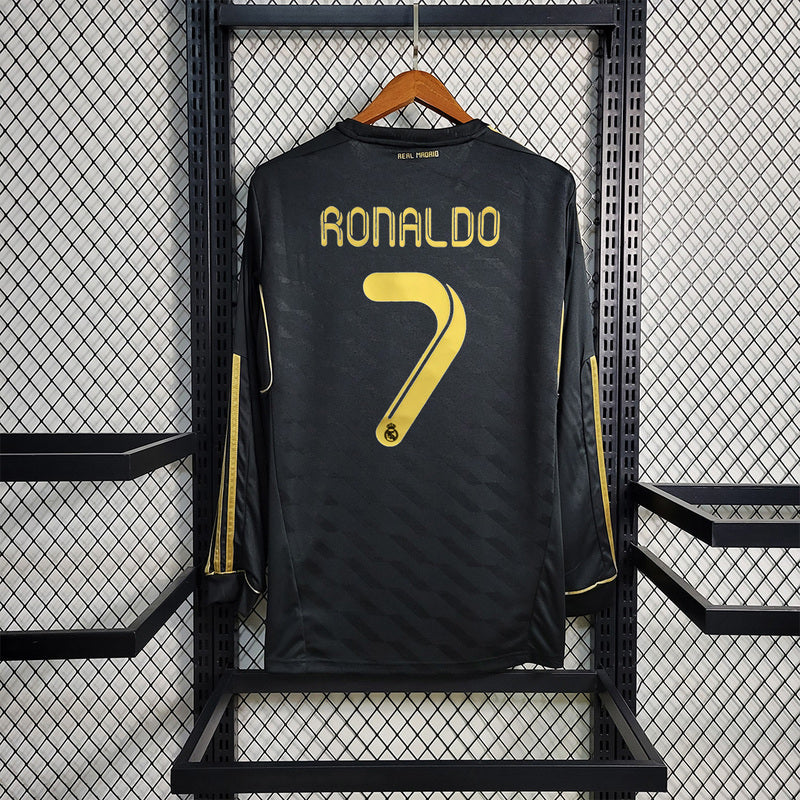 11-12 Real Madrid away black long sleeve