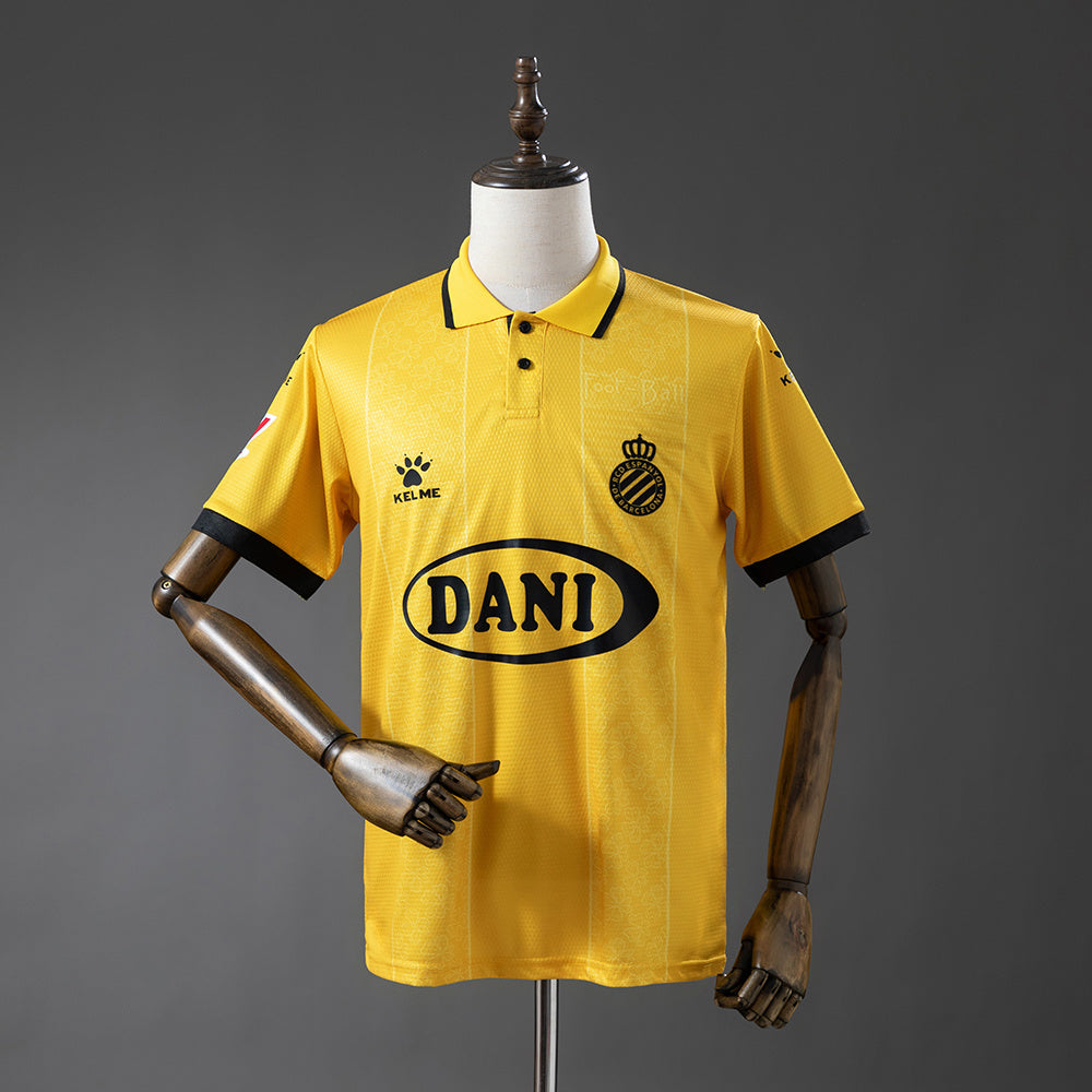Espanyol 125th Anniversary Yellow Jersey Sizes S-4XL