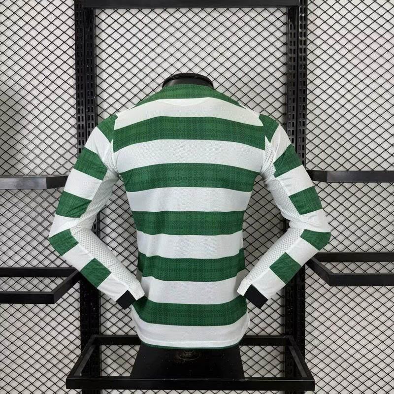 25-26 Celtic home long sleeve player version jersey