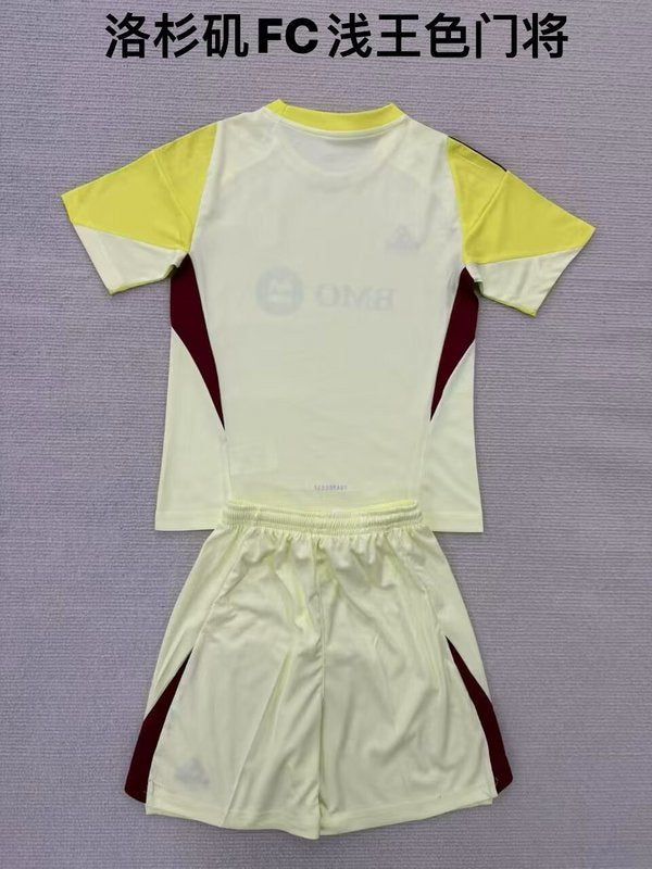 25-26 Los Angeles FC yellow goalkeeper kid kit