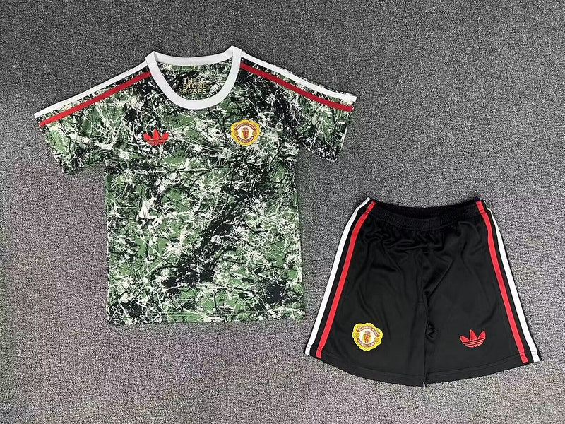 24-25 Manchester United green special edtion kid kit