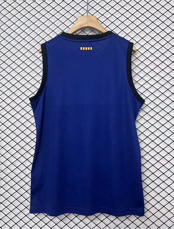24-25 Barcelona Blue and Red Basketball Jersey