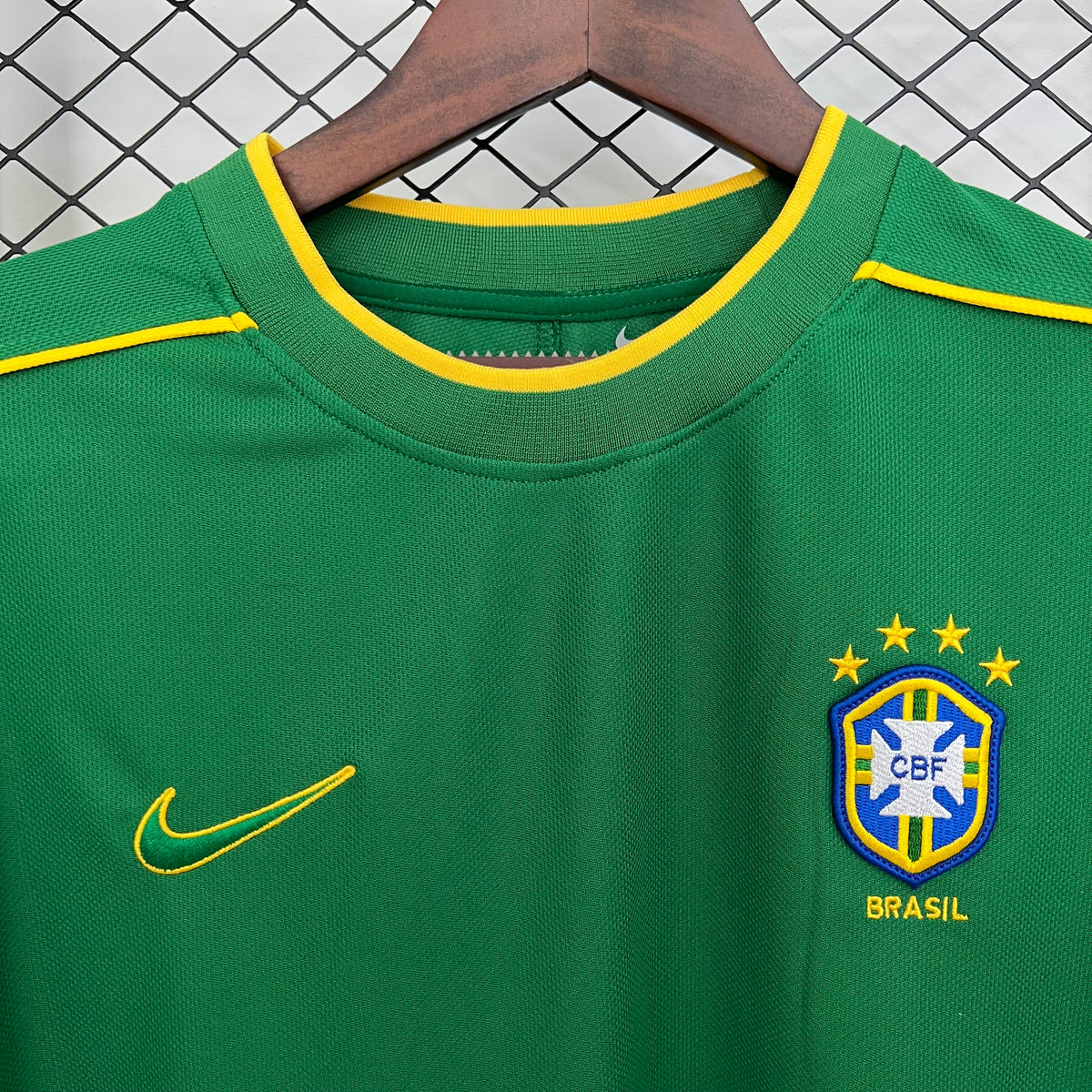 Retro Brazil 1998 Goalkeeper Green S-XXL