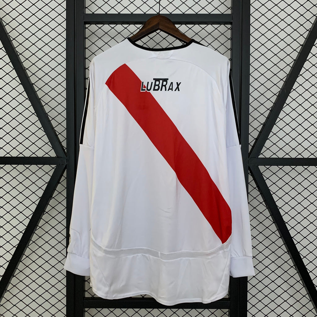 Retro Long Sleeve River Plate 06/07 Home S-XXL
