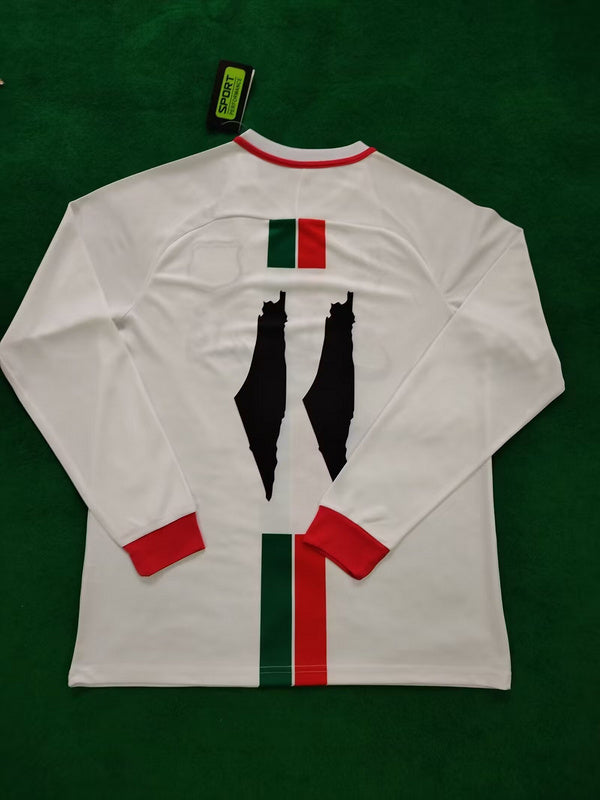 24-25 Palestine white long sleeve jersey