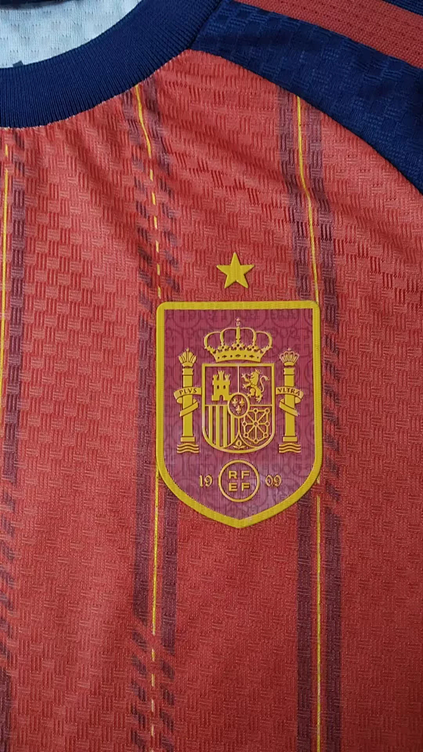 Spain 2026 World Cup Home Player Version kids Soccer jersey