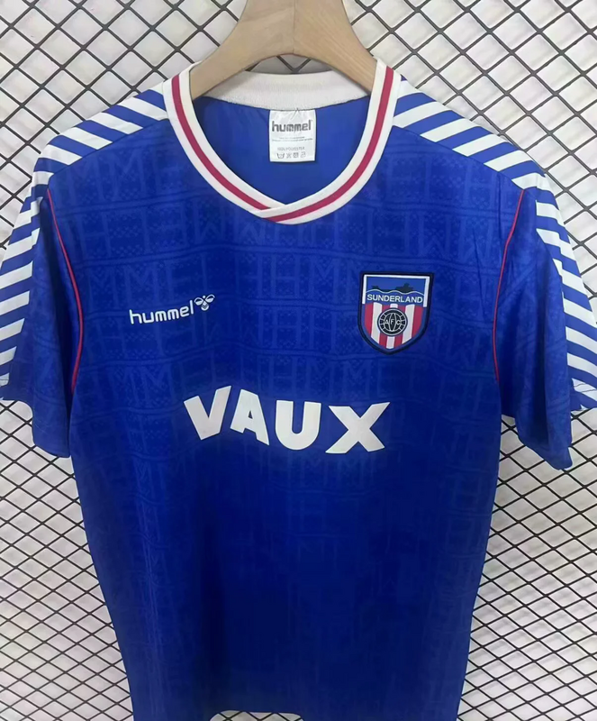 1991 Sunderland away blue Retro soccer jersey