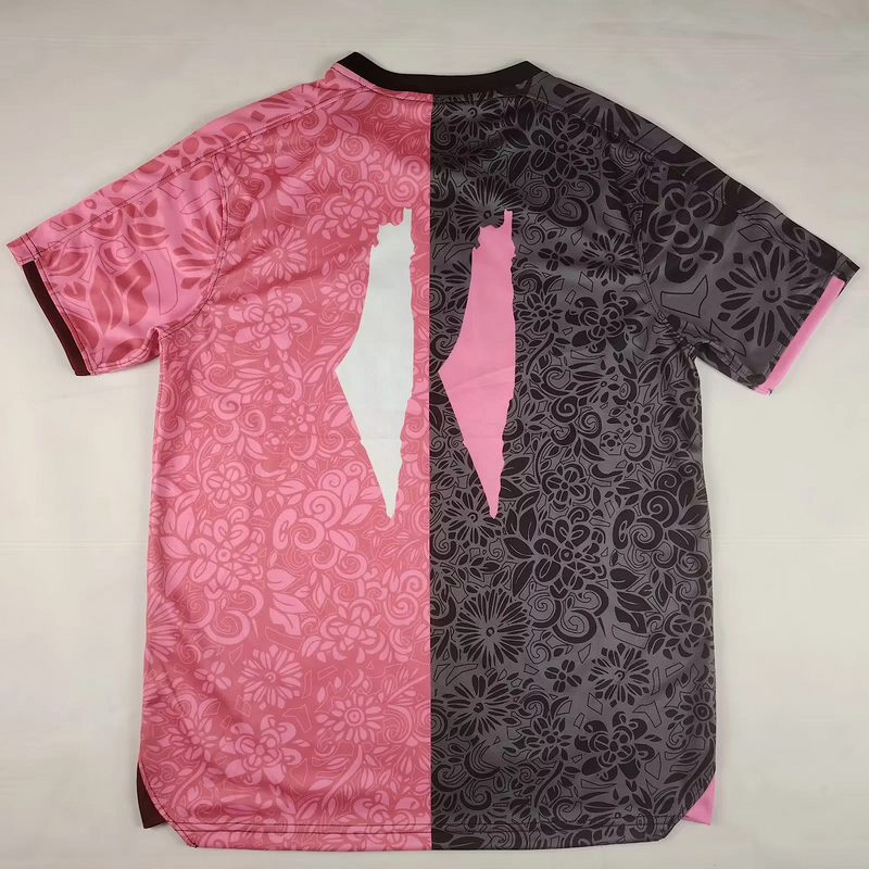 25-26 Palestino special version pink grey soccer jersey