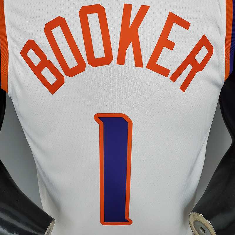 BOOKER#1 Phoenix Suns White
