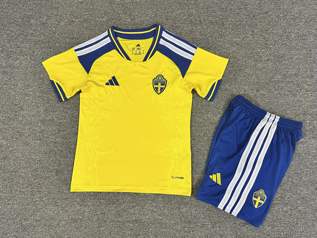 Sweden 2026 World Cup Home Kid kit size 16-28