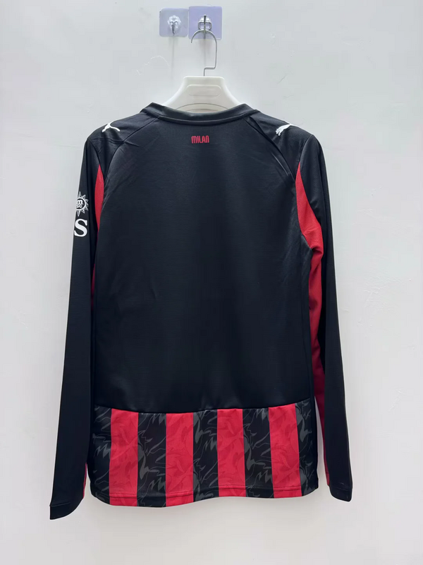 25-26 AC Milan home long sleeve jersey