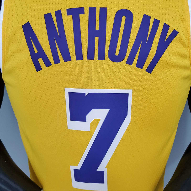 ANTHONY#7 Lakers Round neck yellow