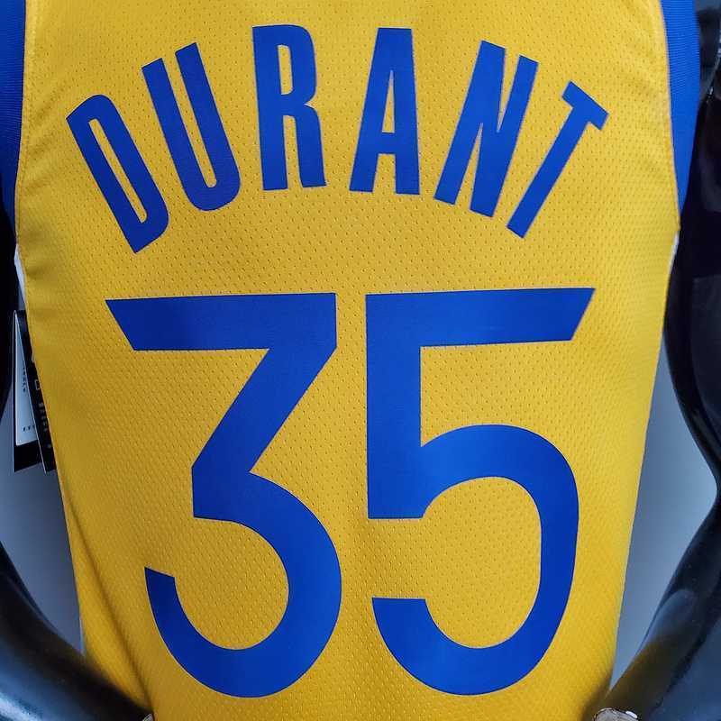 New DURANT#35 Golden State Warriors yellow