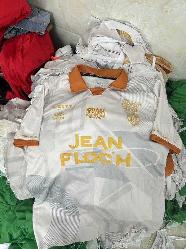24-25 Lorient home white soccer jersey