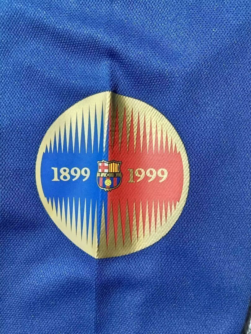 Retro 1999/00 Barcelona Home Long Sleeve kid kit size 16-28