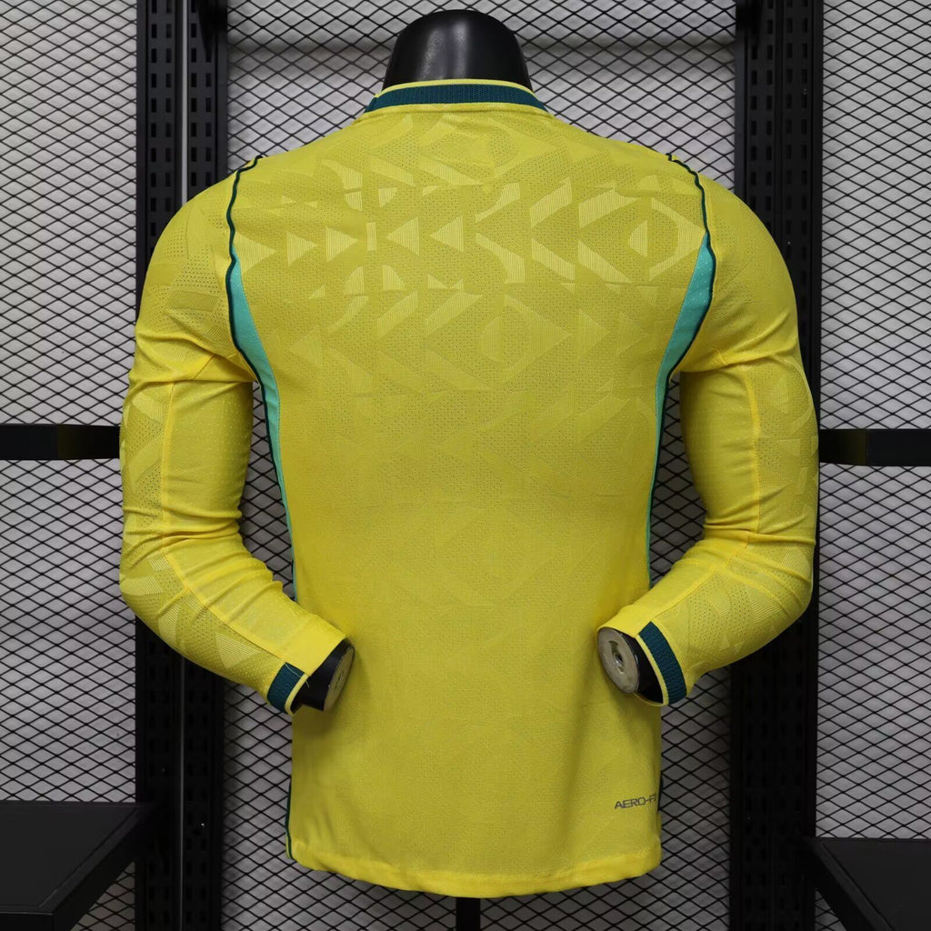 BRAZIL Manga larga Version autentica/jugador — World Cup 2026