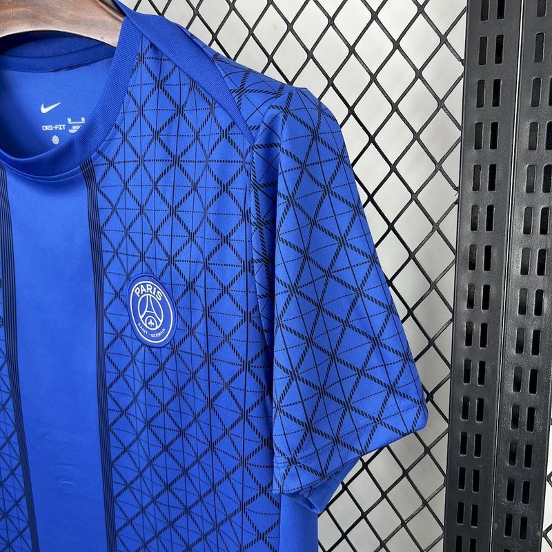 25-26 Paris Saint-Germain Pre-match training blue Jersey