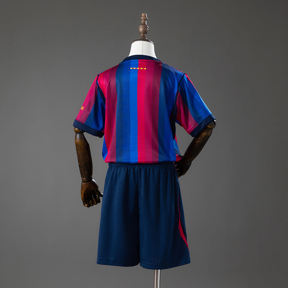 Barcelona 26/27 Home Kids Kit Jersey Size 16-28