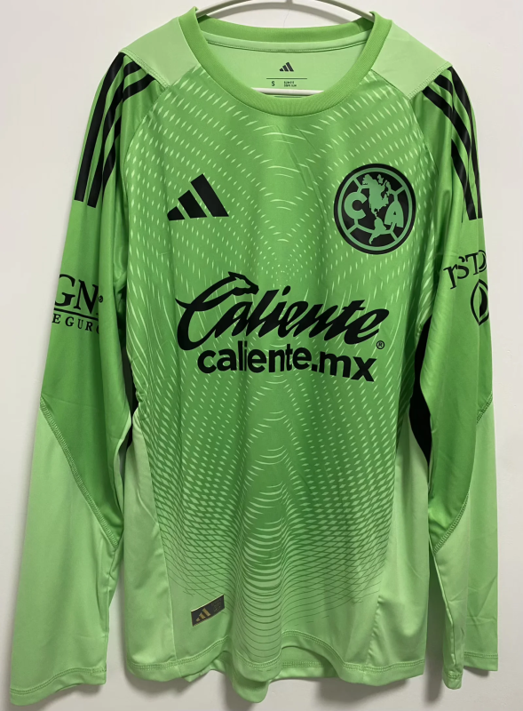 25-26 America Green Long Sleeve Goalkeeper Jersey