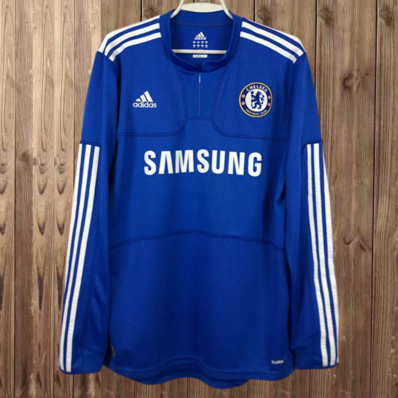 09-10 Chelsea retro home long sleeve jersey