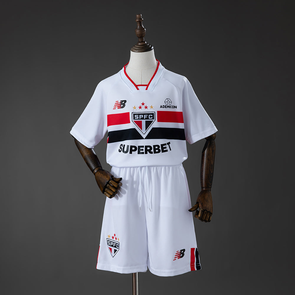 São Paulo 26/27 Home Kids Kit Jersey Size 16-28