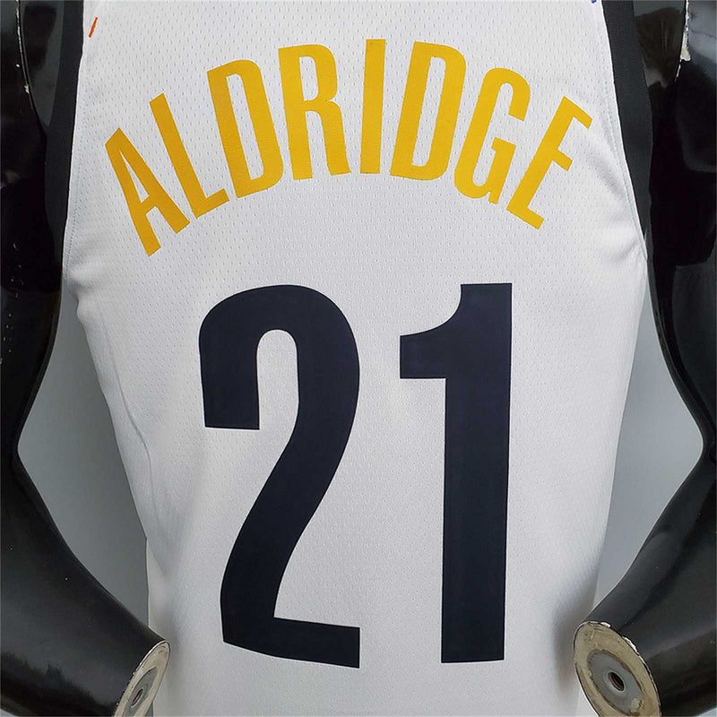 Nets Aldridge #21 graffiti (white)