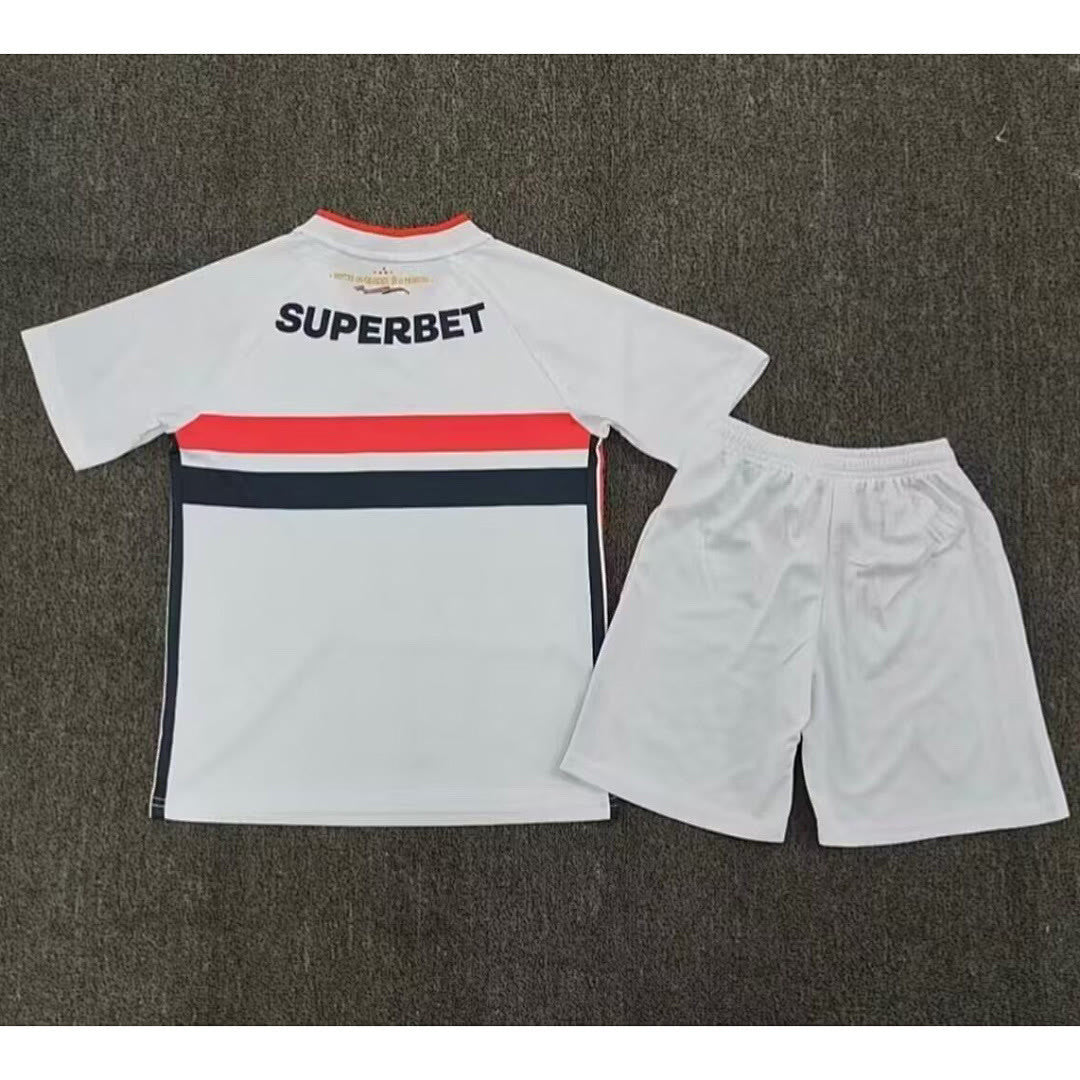 Sao Paulo 2026/27 home kids Soccer jersey