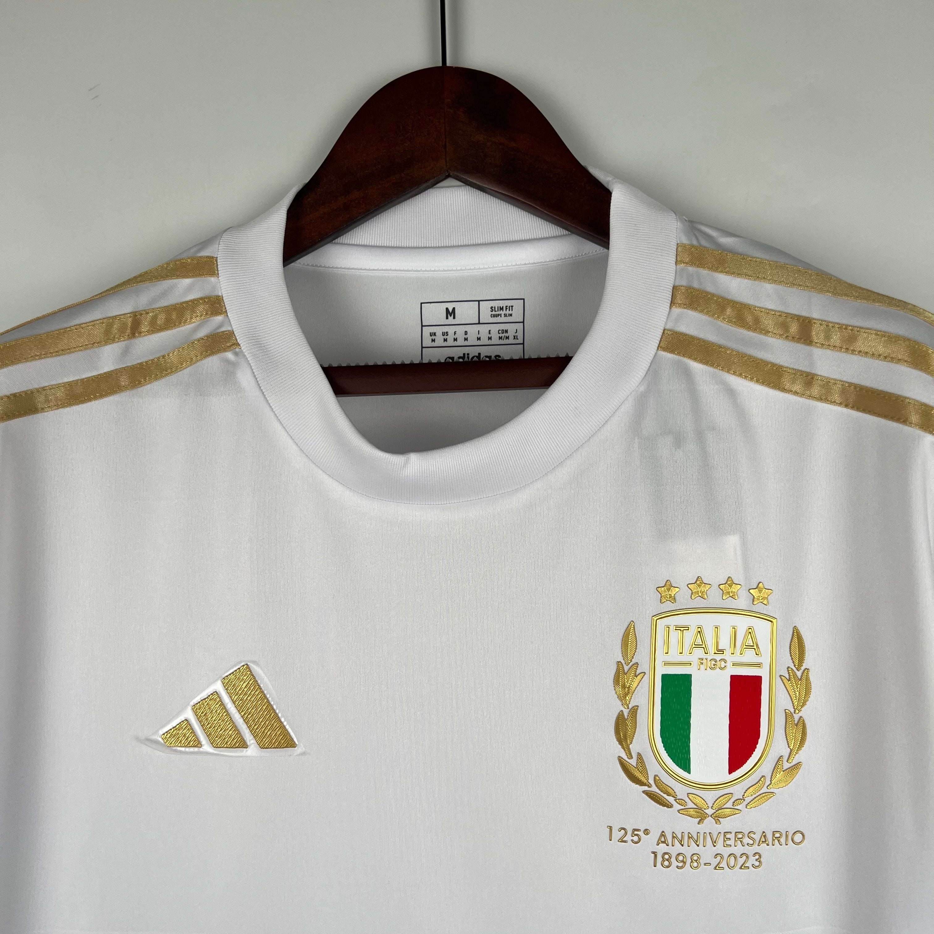 2023 Italy 125th Anniversary White S-4XL