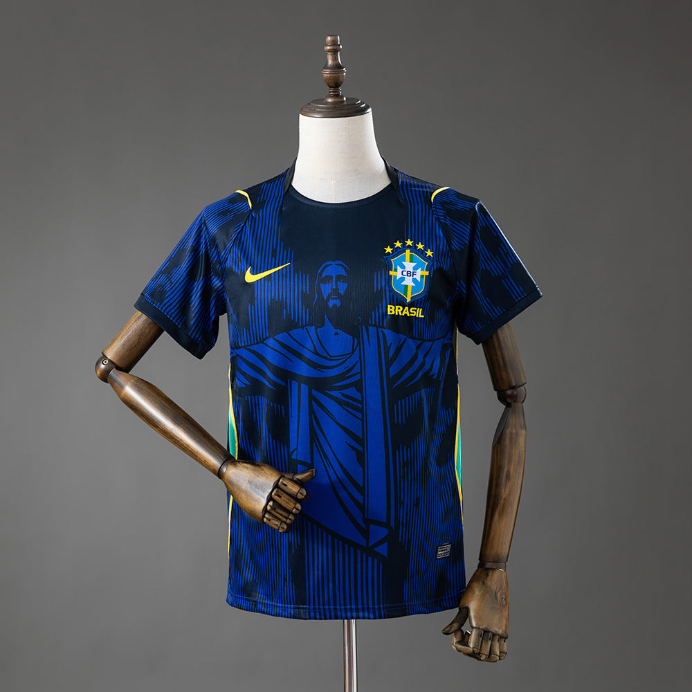 Brazil 2026 Jesus Edition - Blue Jersey S-4XL