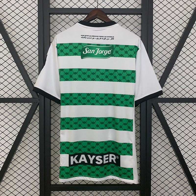 25-26 Palestino green and white jersey