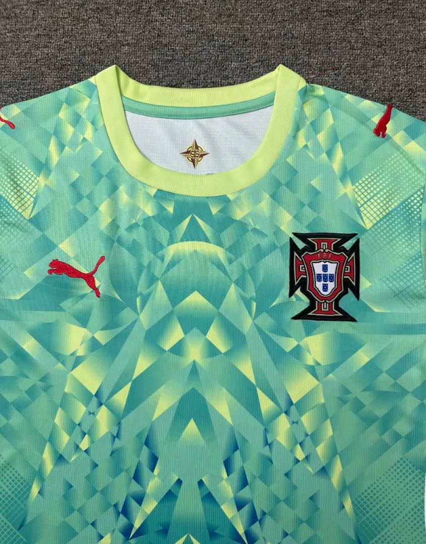 Portugal 2026 World Cup Green Goalkeeper Jersey Size S-4XL