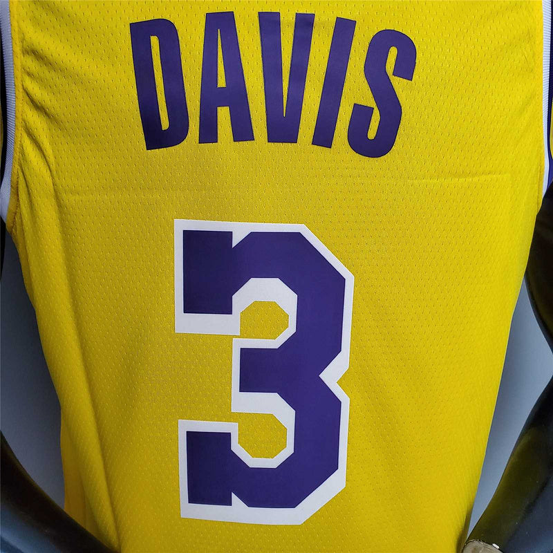 DAVIS #3 Lakers Round neck yellow