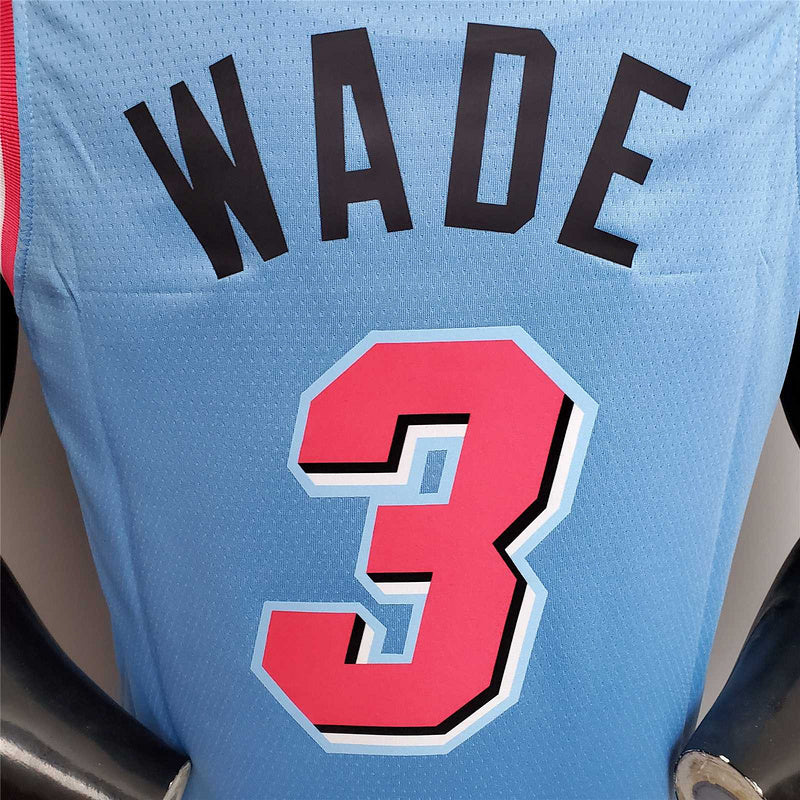 WADE #3 Miami Heat V-neck blue