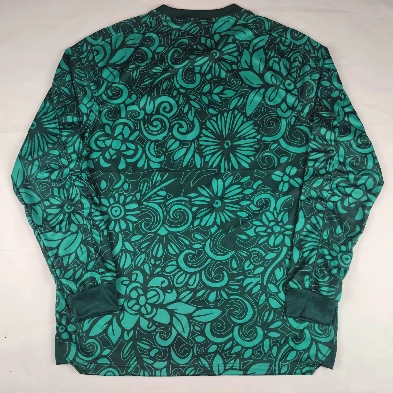 25-26 Palestino special version green long sleeves soccer jersey
