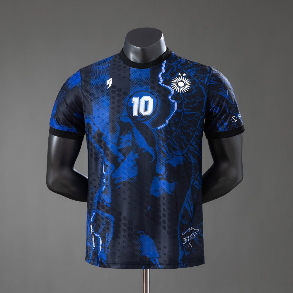 Argentina Maradona #10 Special Edition-Blue Player Version Jersey S-2XL