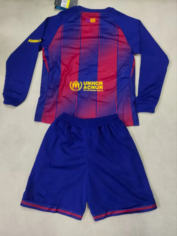 25-26 Barcelona Home long Sleeve kid kit