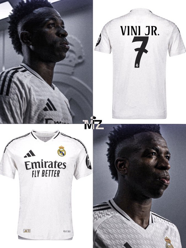 24-25 Real Madrid home white soccer jersey