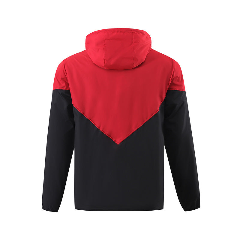 23-24 Manchester United red and black windbreaker
