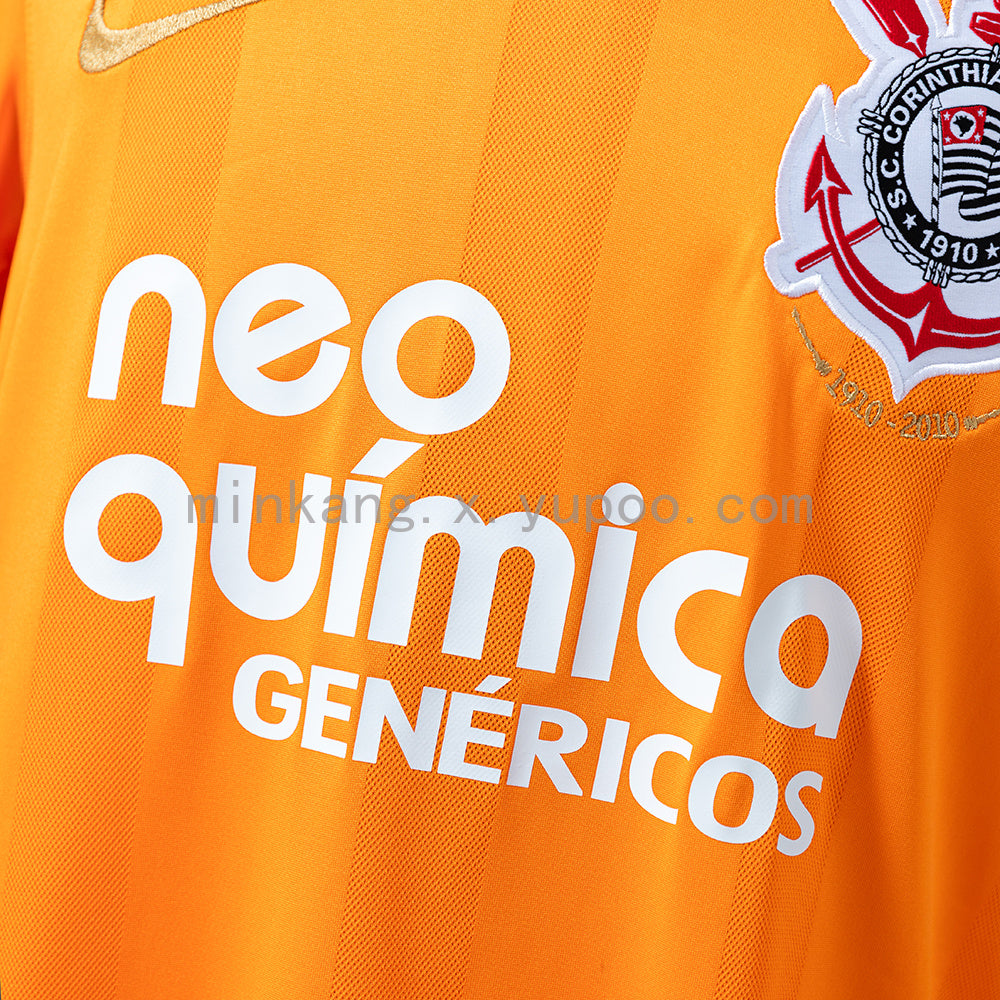 Corinthians 2010 Orange Retro Jersey S-XXL