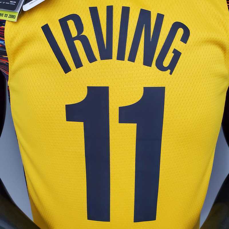 Irving#11 Brooklyn Nets Commemorative Edition Yellow