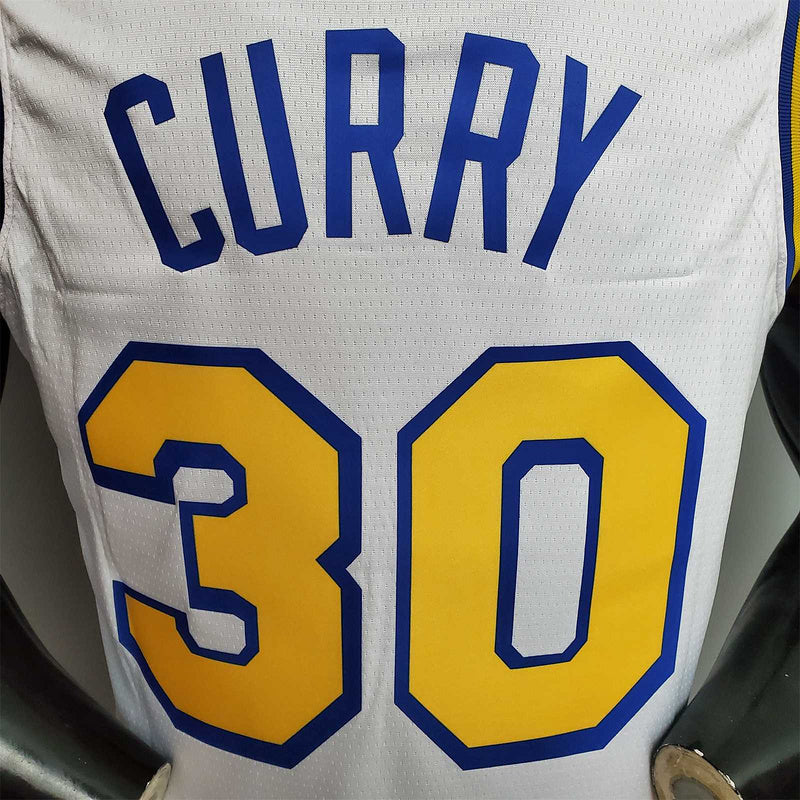 Curry #30 Golden State Warriors Retro white