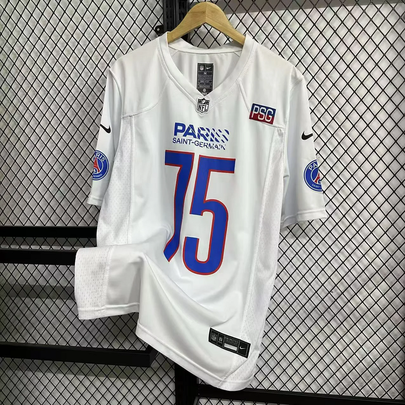 25-26 PSG 75 X NFL jersey size S-2XL