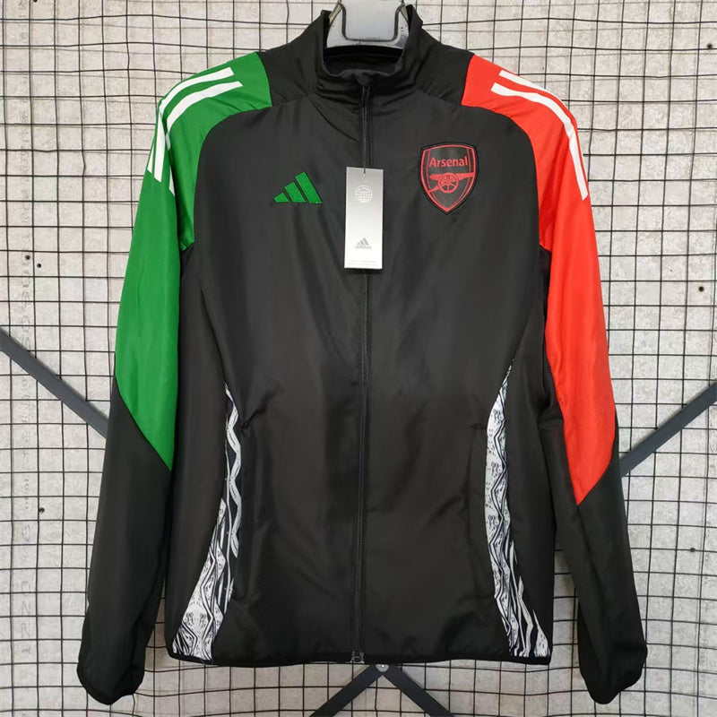 24-25 Arsenal black windbreaker